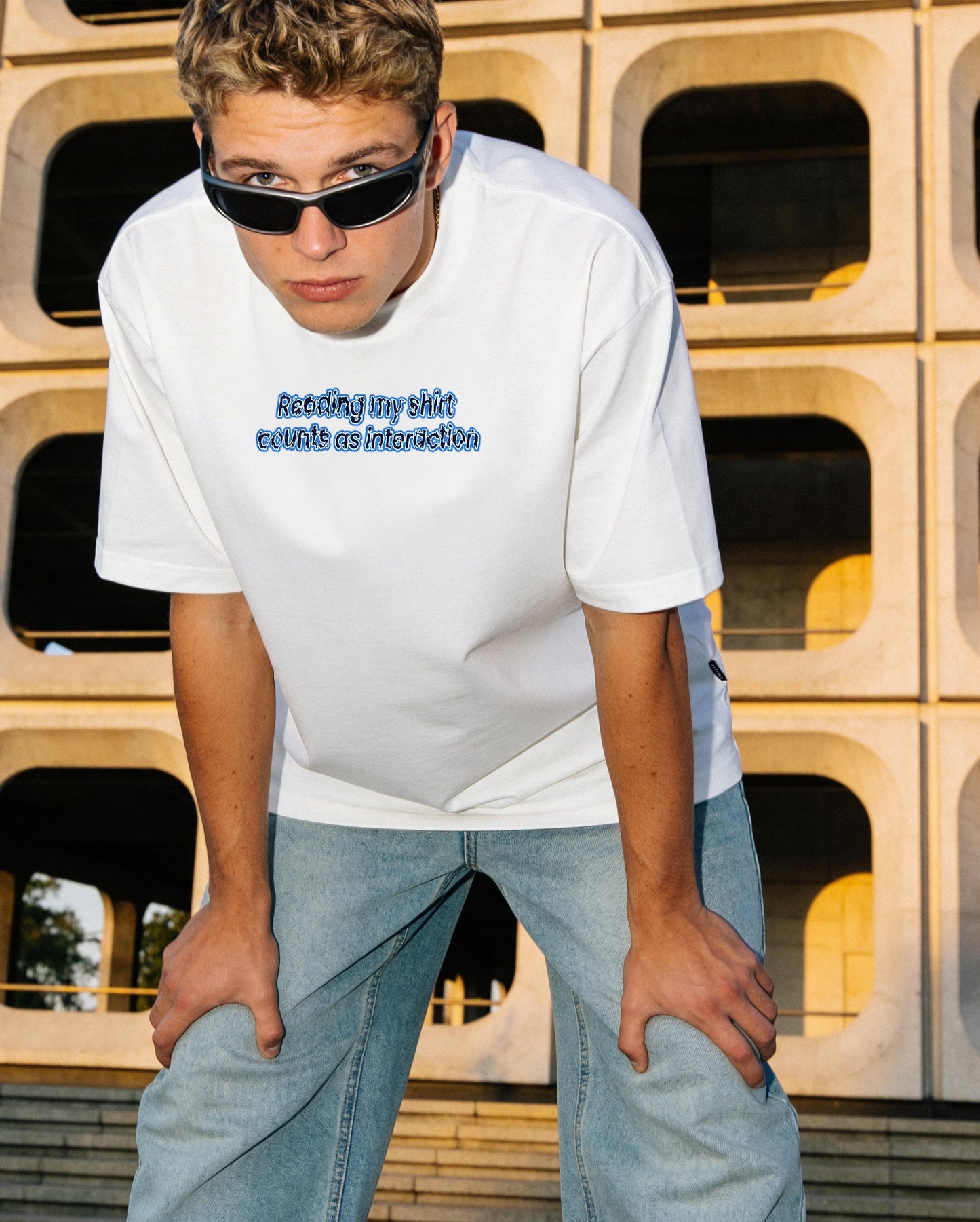 THE FUTURE — READING MY SHIRT COUNTS AS INTERACTION - FRONT